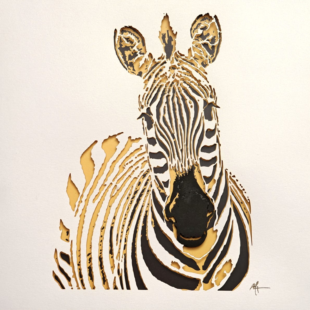 Z&egrave;bre Tanzanie tableau par Michel Hasson