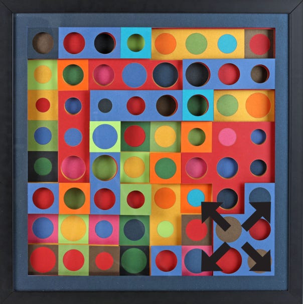 papier d&eacute;coup&eacute; puces de couleur