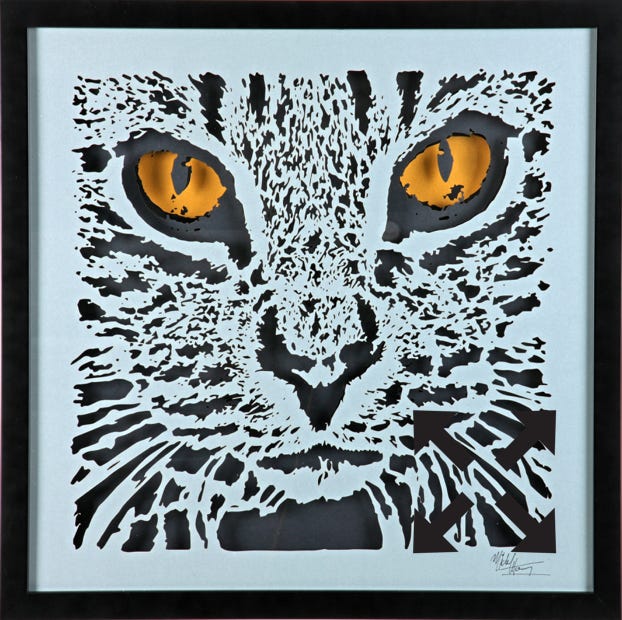 Papier d&eacute;coup&eacute; chat